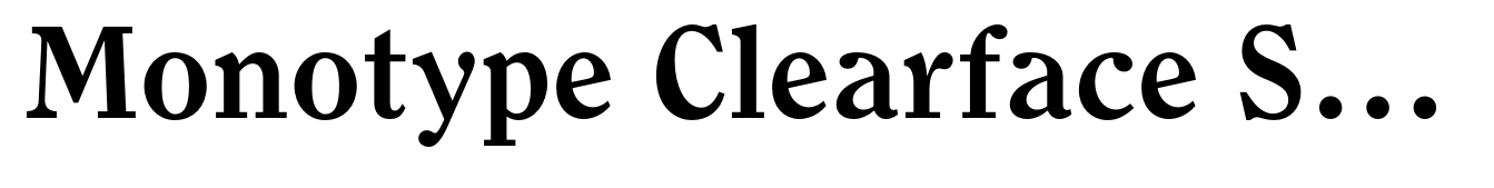 Monotype Clearface Std Bold